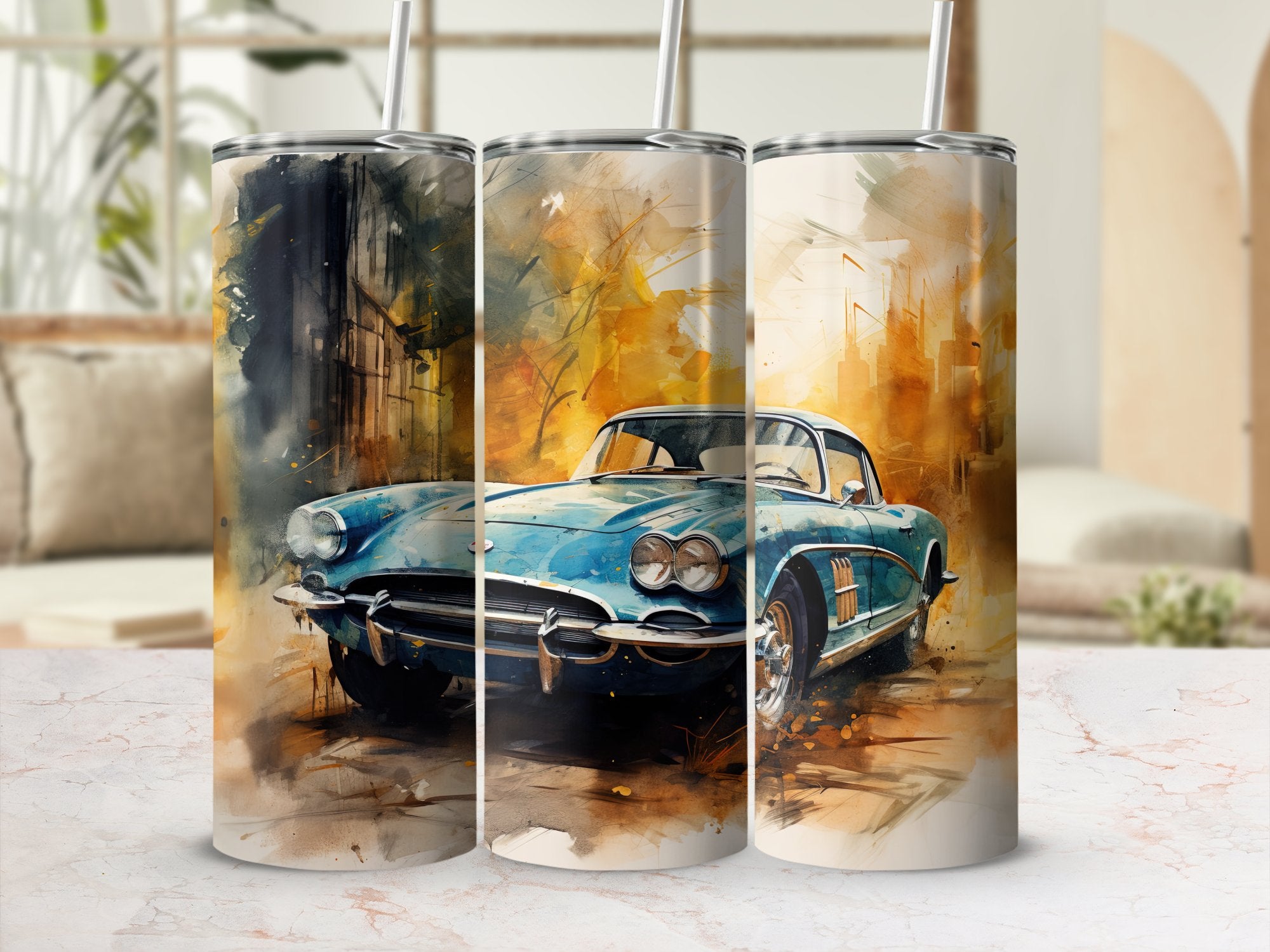 Classic Blue Corvette Watercolor Tumbler Wrap | 20oz Tumbler Wrap Sublimation Design PNG | Tumbler Wrap | 20oz_Tumbler_Wrap, corvette, corvette tumbler wrap, Digital_Download, Flare_Wrap, Modern_Wrap, Muscle Cars, Street_Style, sublimation design, Sublimation_Art, Trendy_Tumbler, tumbler design, tumbler wrap, tumbler wrap png, Tumbler_Design | Gabe Atkins Designs