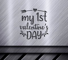 My First Valentines Day SVG Cut File - Heart Design SVG