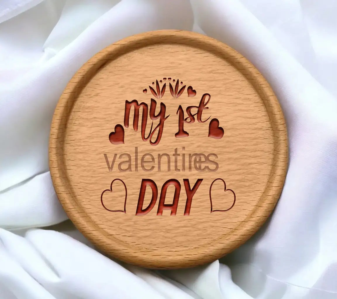 My First Valentines Day SVG Cut File - Heart Design SVG