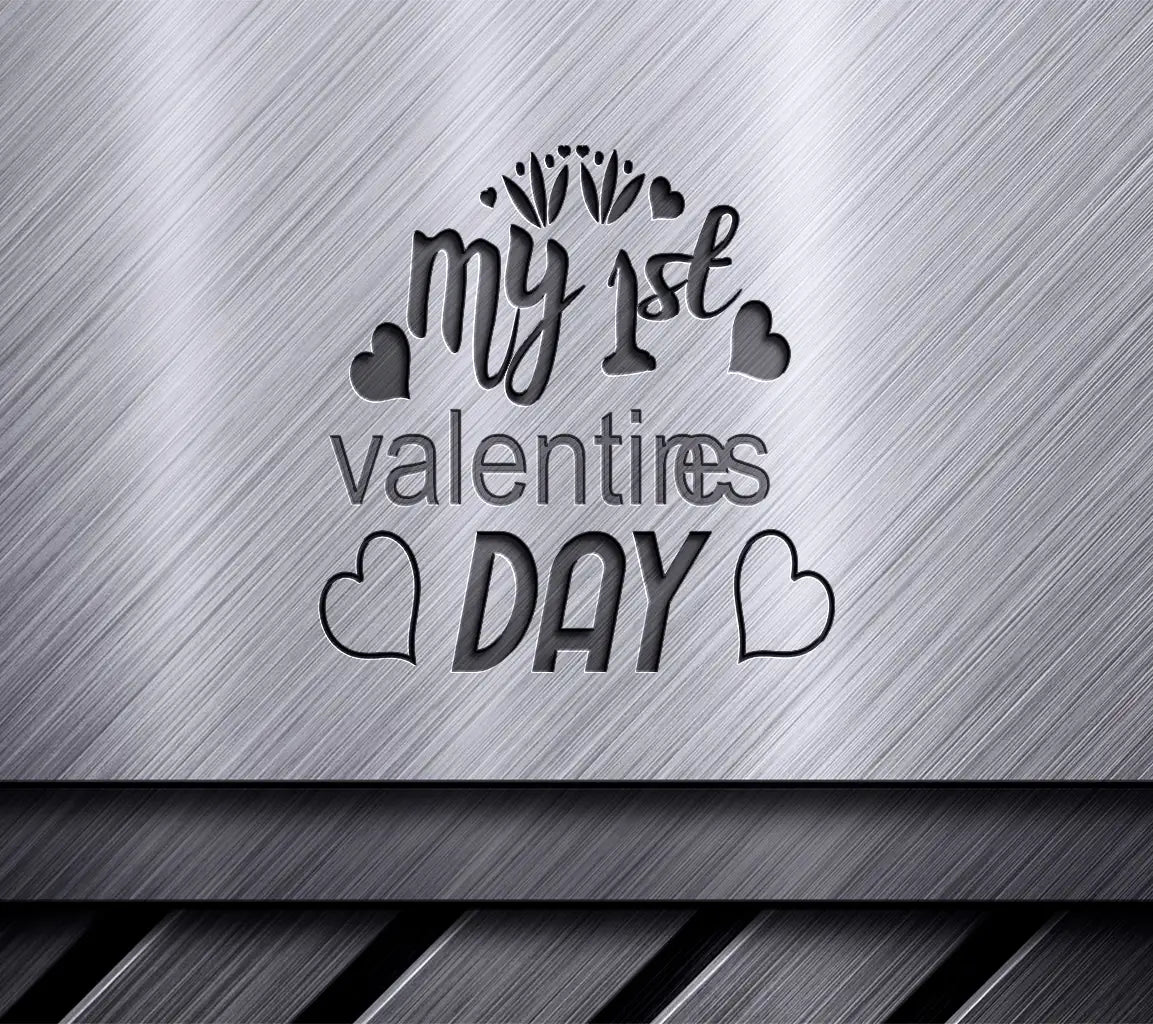 My First Valentines Day SVG Cut File - Heart Design SVG