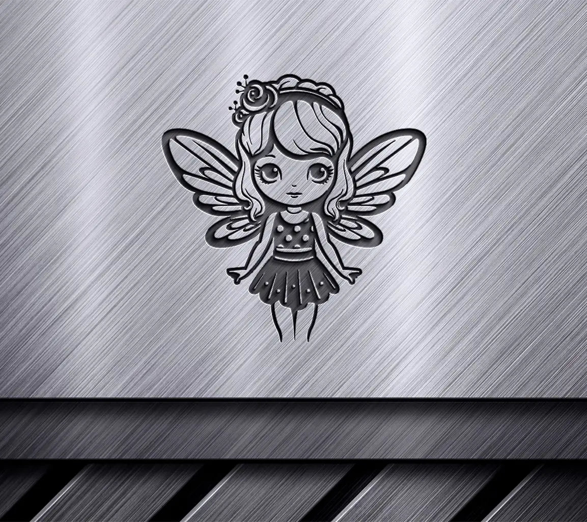  Fairy with Wings SVG - Elegant Garden Guardian SVG