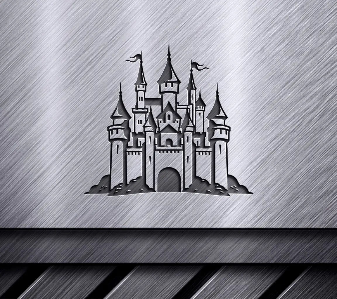  Castle with Flags SVG - Mini Truck Exploration Vector Design SVG