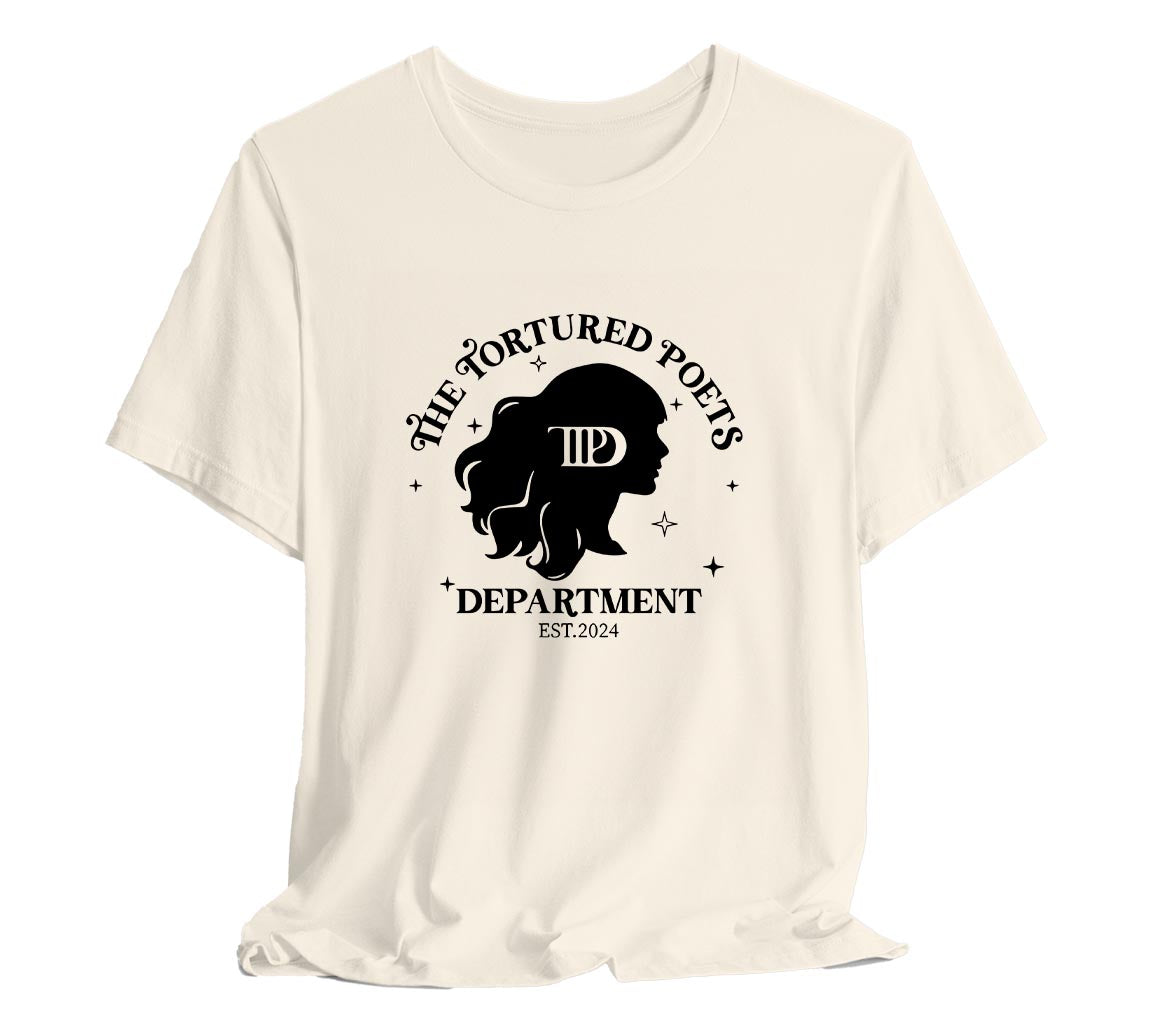 TTPD T-Shirt Featuring A Silhouette of Taylor | The Tortured Poets Dep | Tortured Poets Department