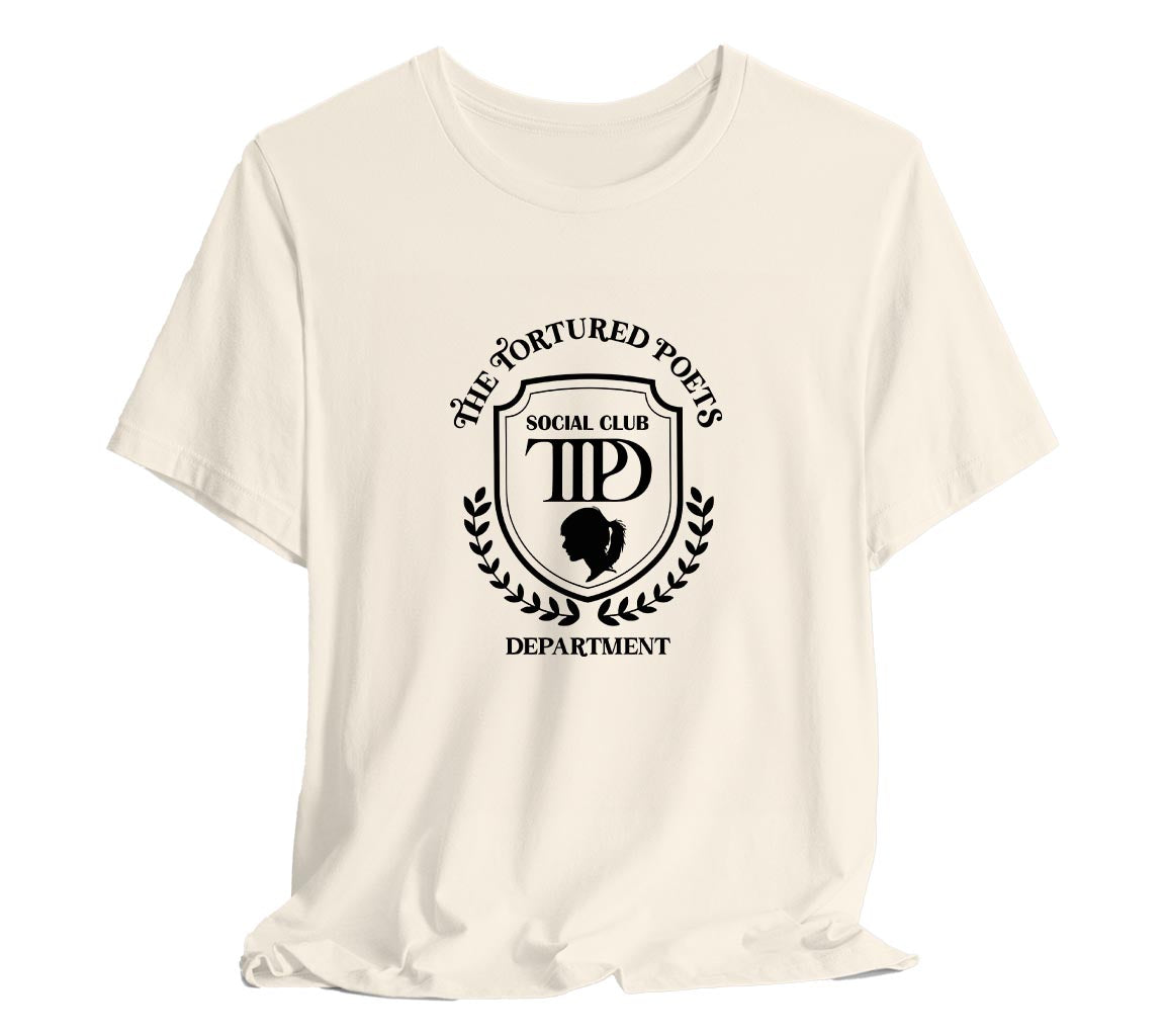 The Tortured Poets Department Social Club T-Shirt | TTPD Social Club T-Shirt | Taylor Swift Inspired T-Shirts Commemorating New Album Release, Taylor Swift T-Shirt, The Tortured Poets Department Merch, TTPD Shirt, Swiftie Merch, New Album Merch, Taylor Swift Fan Gift, Concert Tee, Fan Club Tee, Bella Canvas 3001 t-shirt