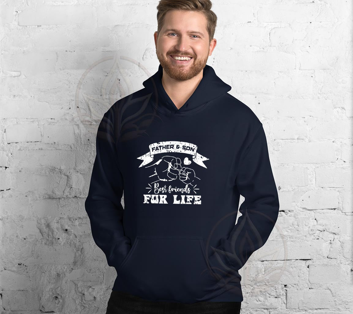 Father And Son Best Friends For Life Hoodie, Perfect Hoodie For Dads O | Day Gift, Funny Father Hoodie,