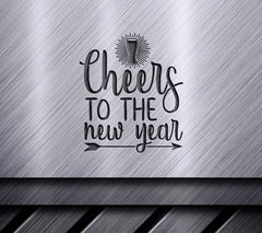 New Years Cheers SVG - Beer & Arrow Design SVG