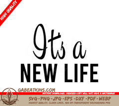 New Life  SVG Design - New Years Quote SVG