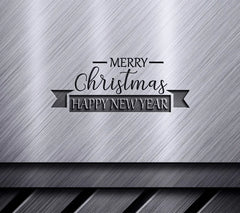 Merry Christmas & Happy New Year Ribbon SVG Cut File SVG