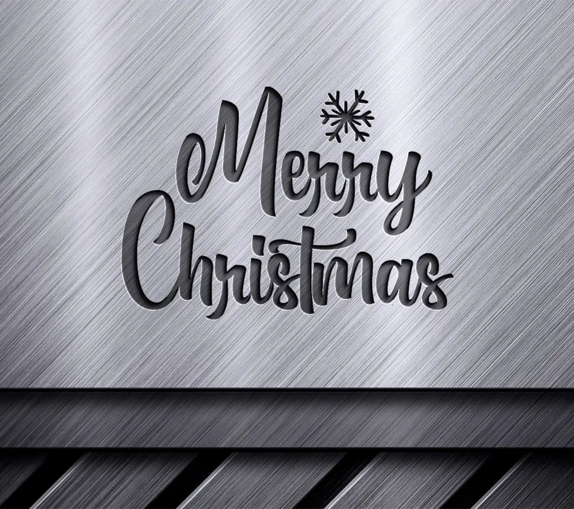 Merry Christmas Snowflake SVG Design Design SVG