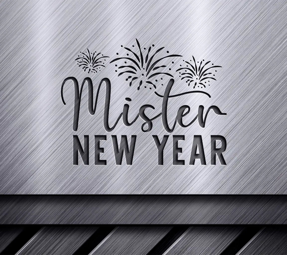 Mister New Year Fireworks SVG Cut File SVG