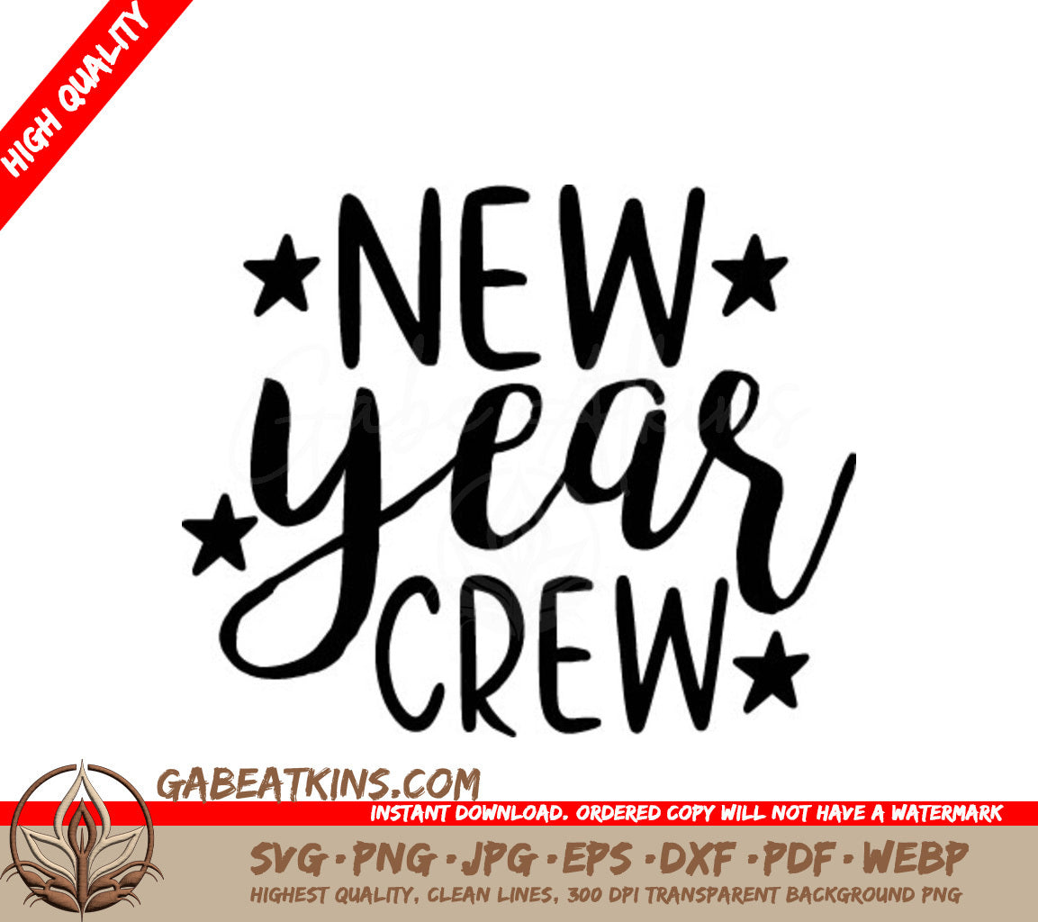 New Year Crew SVG -  Design SVG