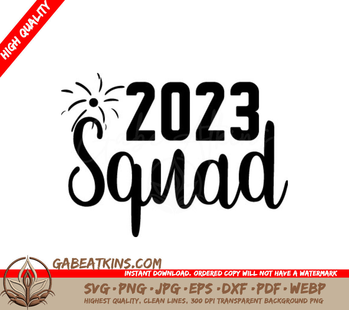  Word Squad New Years SVG Design SVG