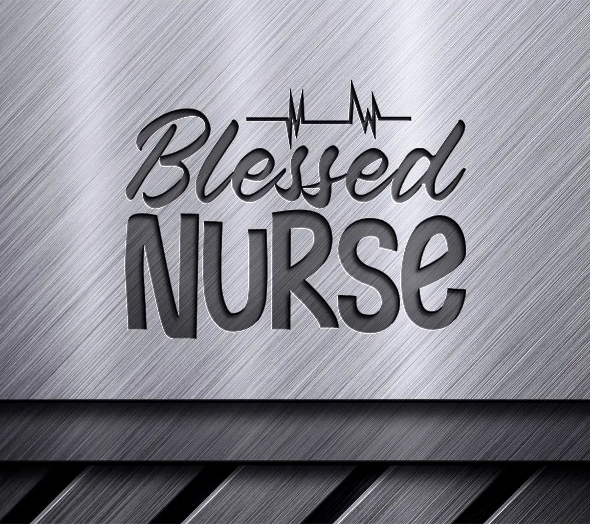 Blessed Nurse Heartbeat SVG -  Design Design SVG