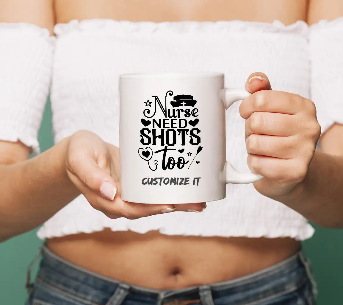 Nurse Need Shots Too SVG Design - Funny Medical Illustration SVG