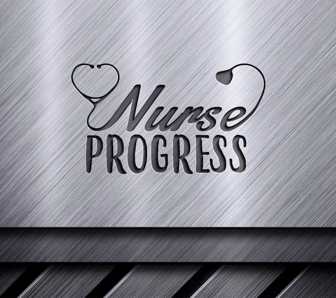 Nurse in Progress SVG Design - Stethoscope & Heart SVG