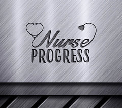 Nurse in Progress SVG Design - Stethoscope & Heart SVG