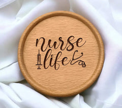  Nurse Life SVG - Syringe & Stethoscope Design SVG