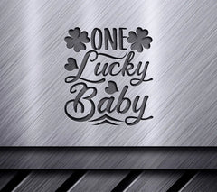 One Lucky Baby Green Sign SVG Cut File SVG