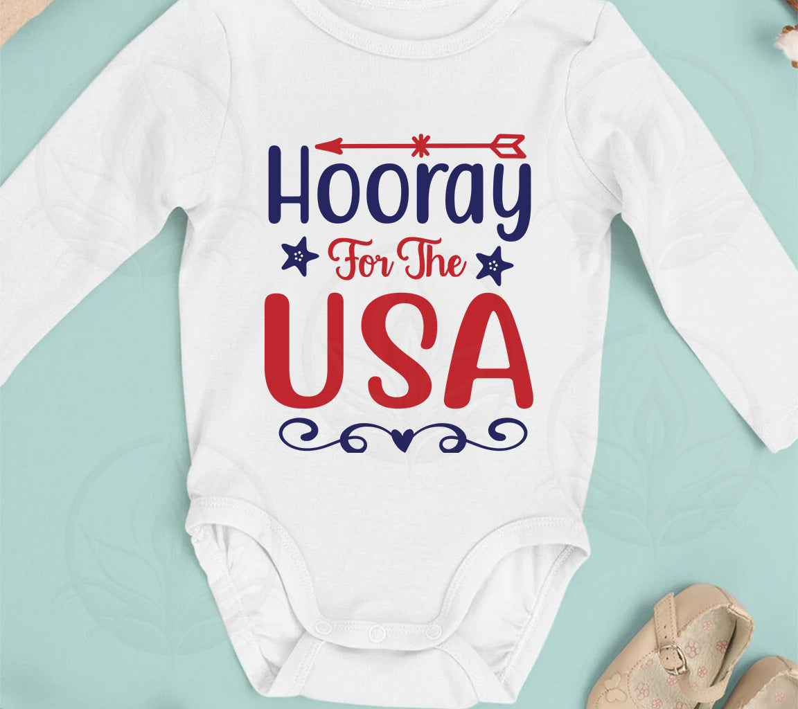 Hooray for the USA SVG, PNG, DXF, JPG, PDF, WebP for Silhouette and Cr | USA SVG, PNG, DXF, JPG, PDF, WebP