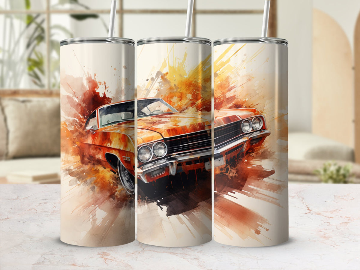 Orange Chevelle SS Watercolor Splash Tumbler Wrap | 20oz Tumbler Wrap Sublimation Design PNG | Tumbler Wrap | 20oz_Tumbler_Wrap, corvette tumbler wrap, Digital_Download, Flare_Wrap, Modern_Wrap, Muscle Cars, Pink Tumbler Wrap, Street_Style, sublimation design, Sublimation_Art, Trendy_Tumbler, tumbler design, tumbler wrap, tumbler wrap png, Tumbler_Design | Gabe Atkins Designs