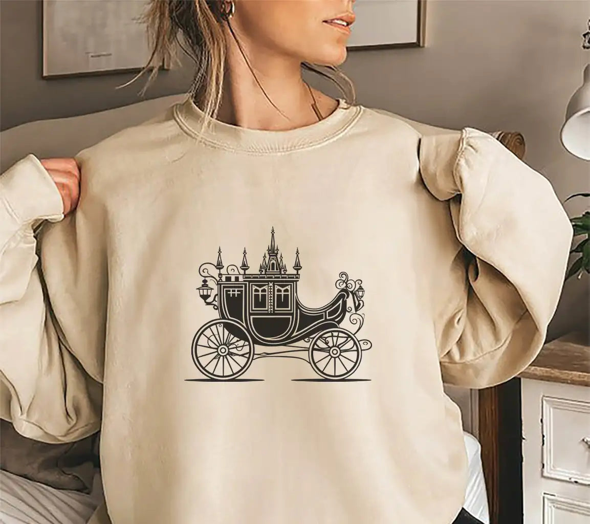  Regal Carriage SVG - Palatial Love Journey Wedding Design SVG