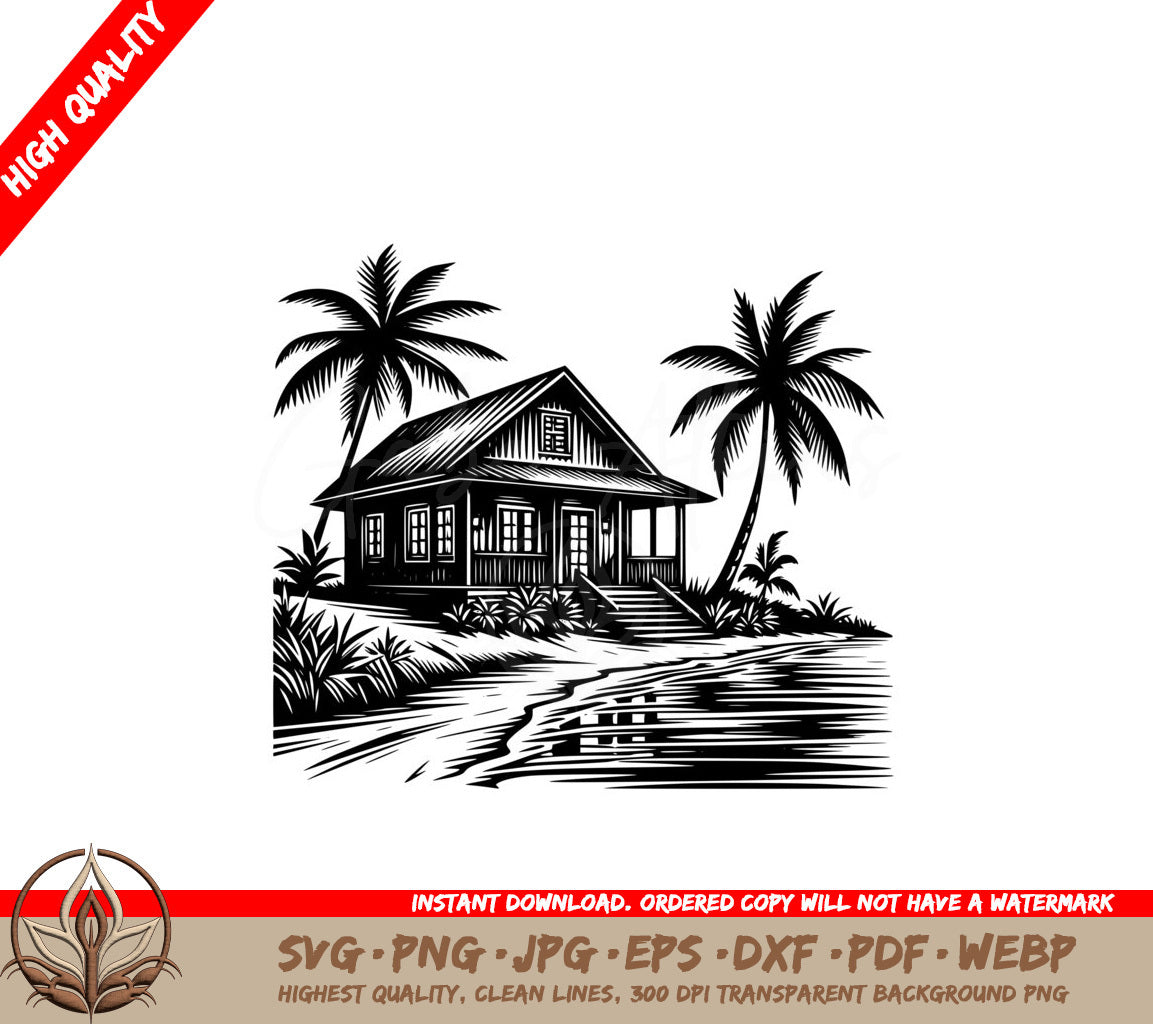 Palmside Lakehouse Retreat SVG