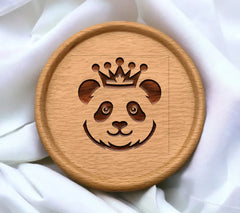 Panda Crown Silhouette SVG - Adorable Head Design SVG