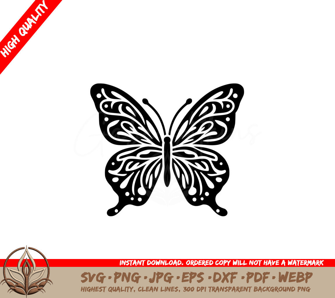 Patterned Wings Whispers SVG Digital Product