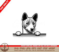 Paws Up Basenji Digital Product SVG