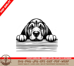 Peaceful Bloodhound SVG - Digital Product in Multiple Formats