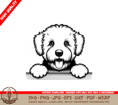 Peekaboo Old English Sheepdog Digital Product SVG