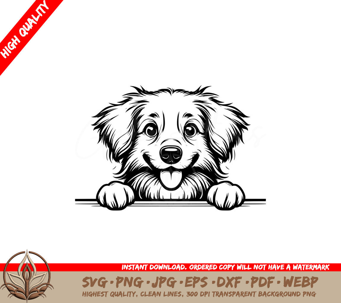 Peekaboo Puppy Eyes SVG