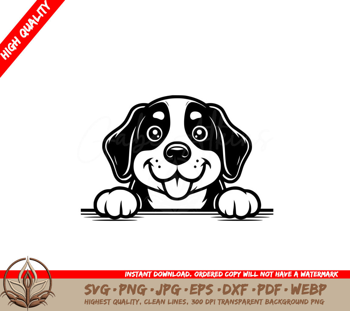 Peekaboo Puppy Playtime SVG