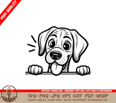 Peekaboo Rhodesian Ridgeback SVG - Digital Product with Multiple File Formats