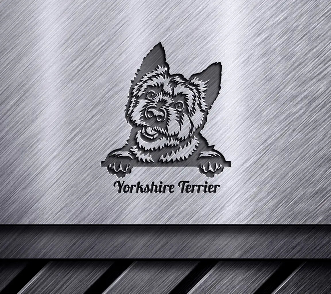 Yorkshire Terrier Peeking SVG SVG