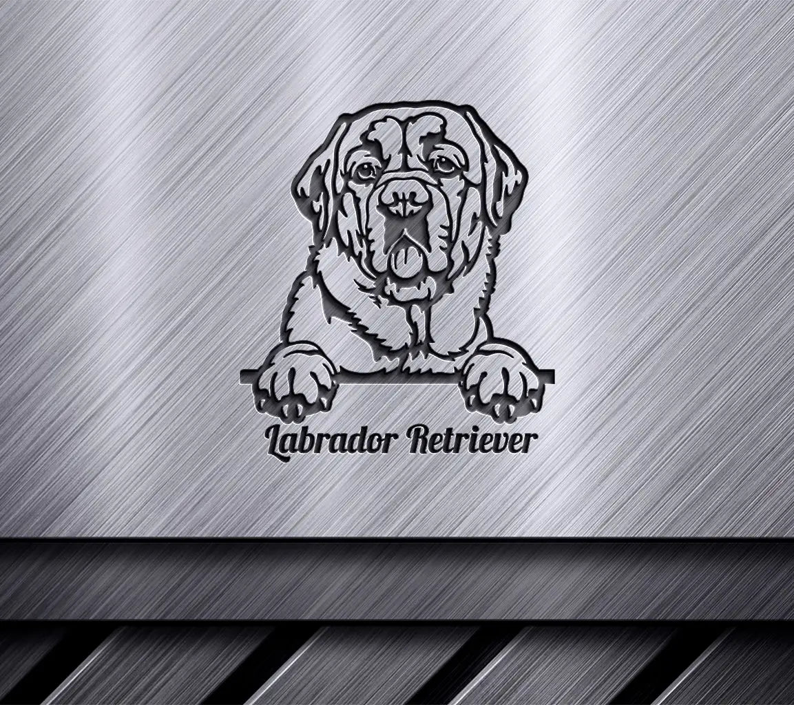 Labrador Retriever Peeking Dog SVG SVG