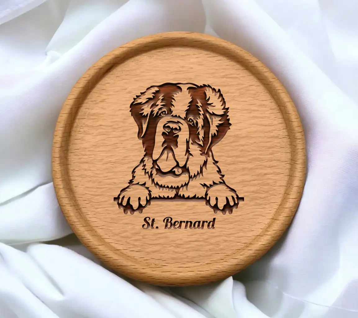 Peeking St. Bernard SVG SVG