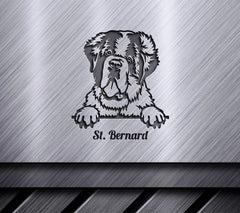 Peeking St. Bernard SVG SVG