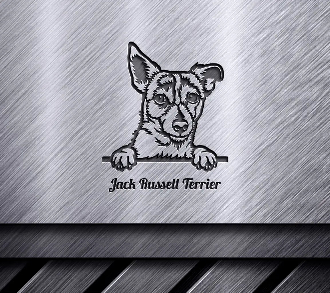 Jack Russell Terrier Peeking SVG SVG