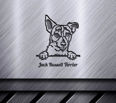 Jack Russell Terrier Peeking SVG SVG