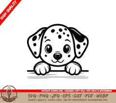 Peeking Dalmatian SVG - Digital File for Flexibility