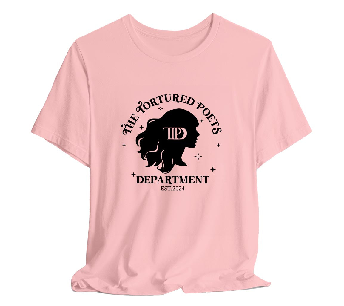 TTPD T-Shirt Featuring A Silhouette of Taylor | The Tortured Poets Dep | Tortured Poets Department