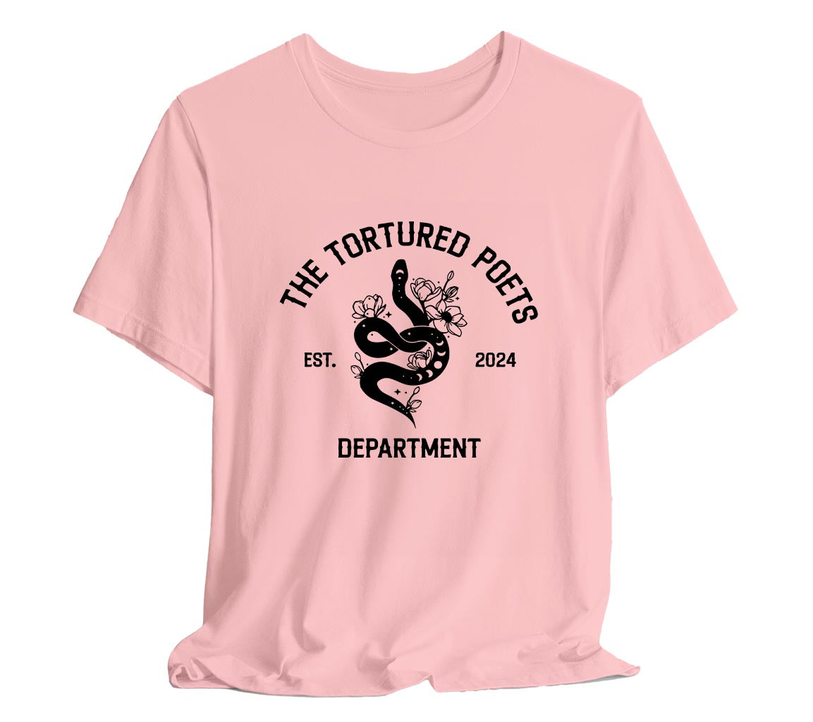 TTPD Reputation Snake Design T-Shirt, The Tortured Poets Department Ad | Tortured Poets Department Adult Unisex Bella + Canvas