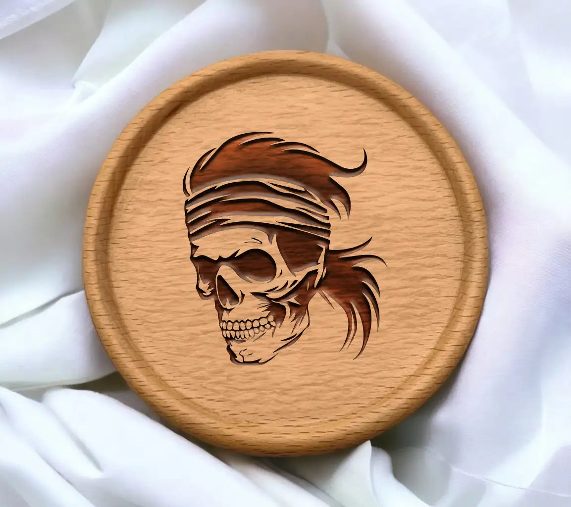 Pirate Skull SVG  Headband Illustration SVG