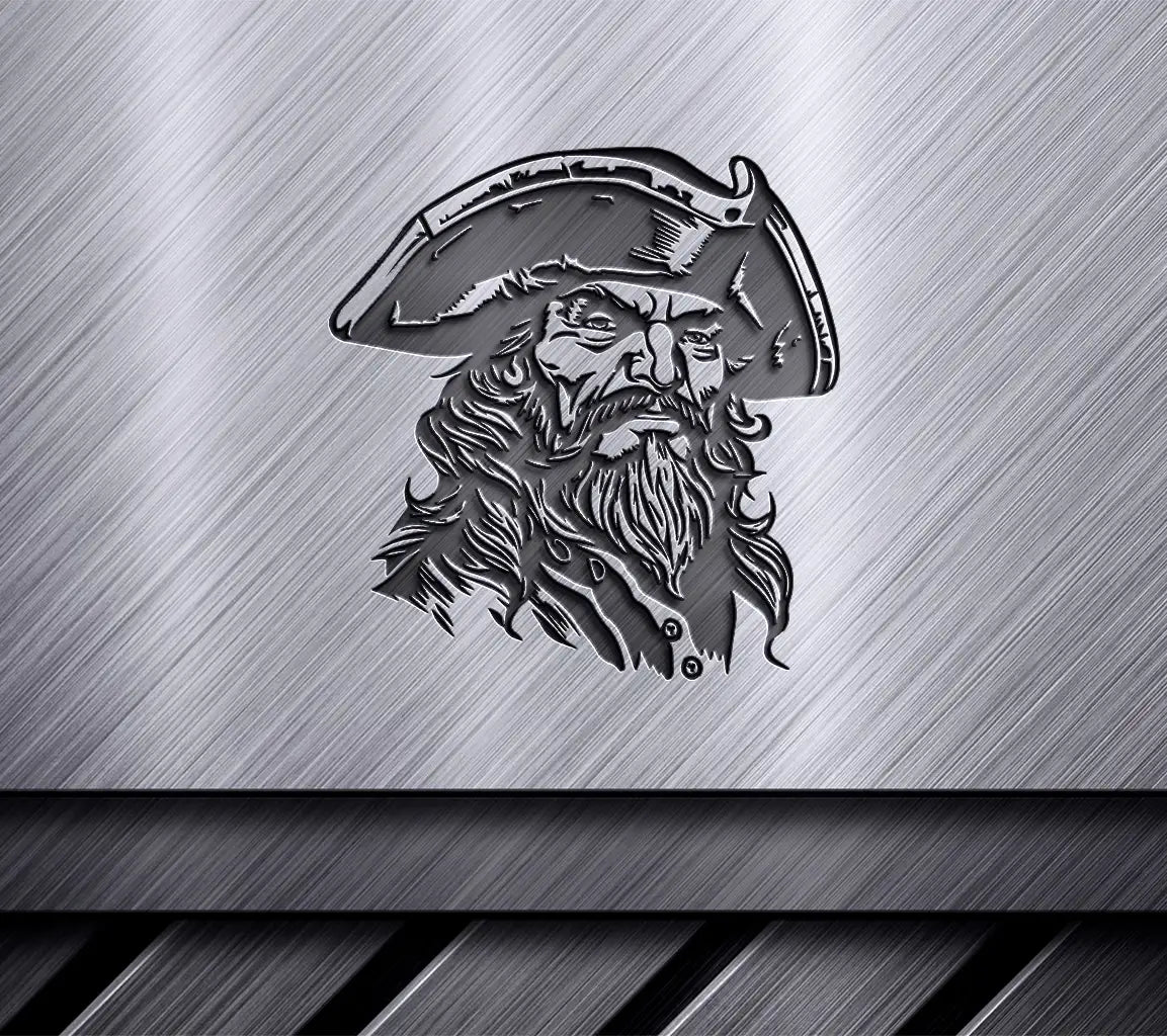  Pirate Bearded Man SVG - Vector Illustration SVG