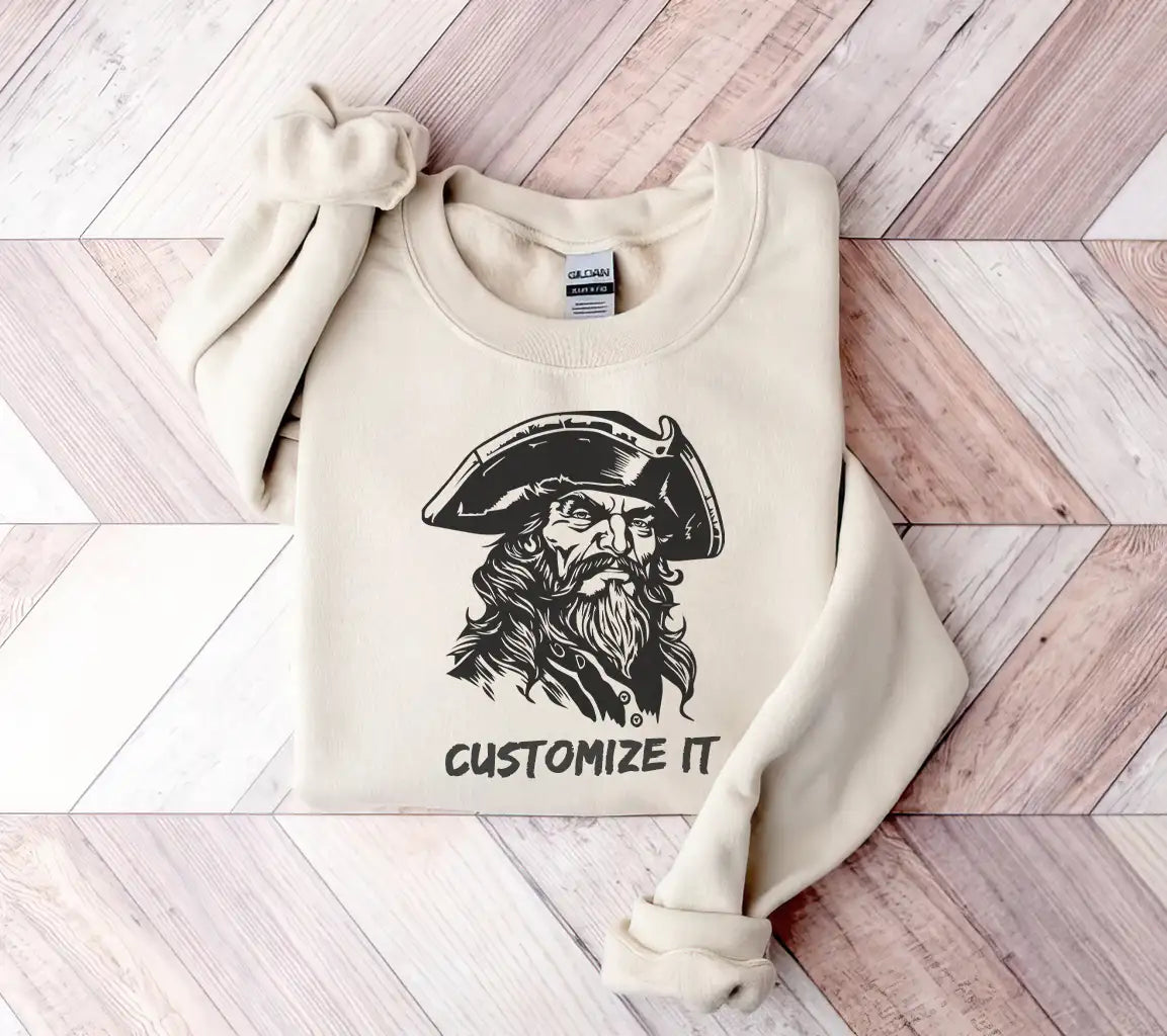  Pirate Bearded Man SVG - Vector Illustration SVG