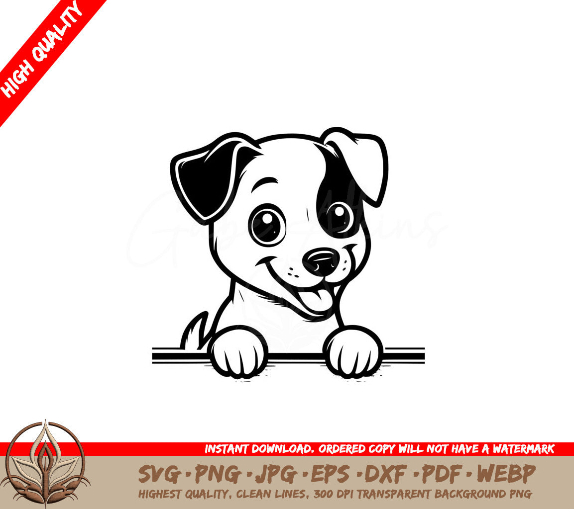 Playful Jack Russell Terrier SVG 
