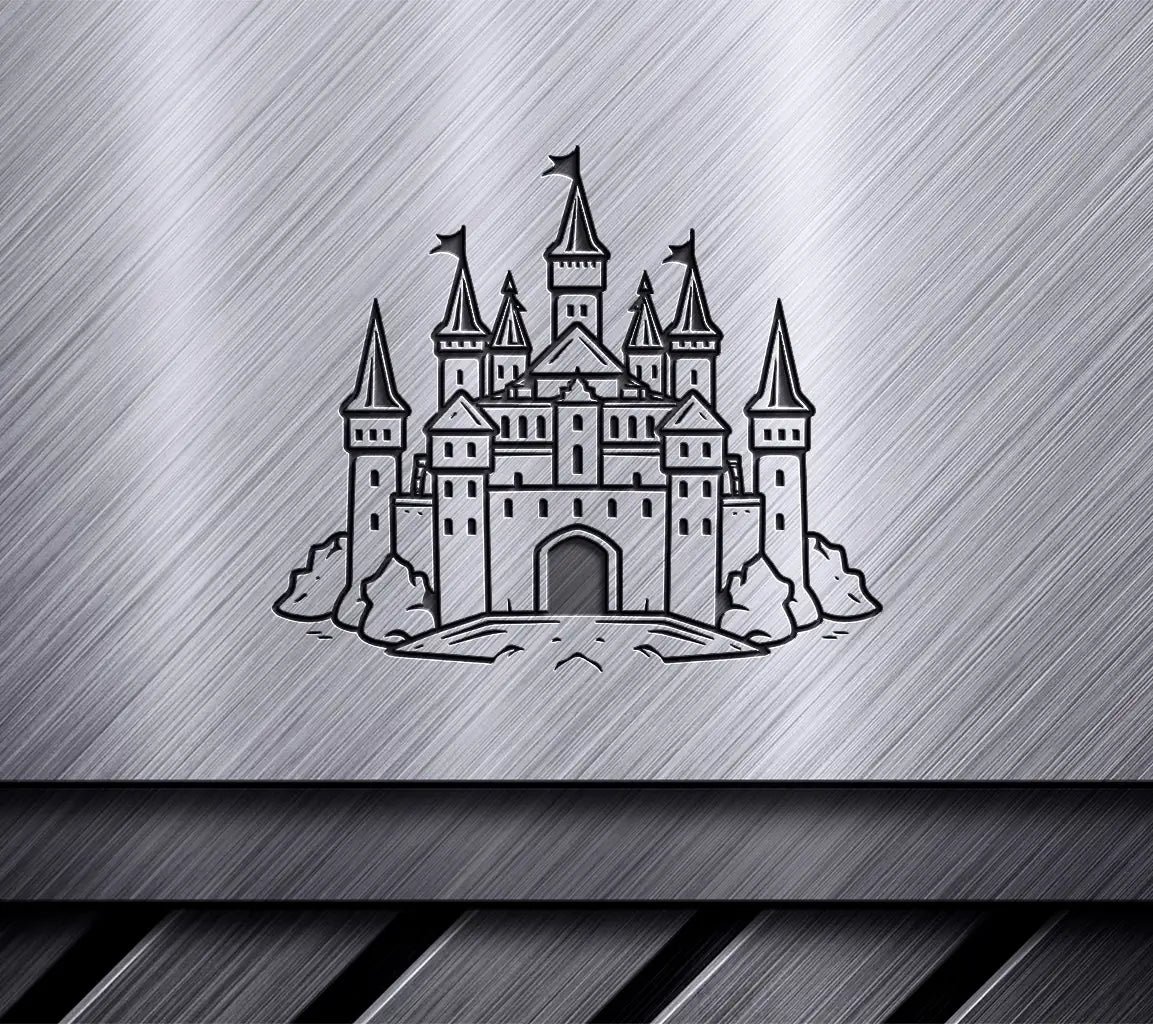 Mini Truck Castle Hill SVG -  Vector Emblem SVG