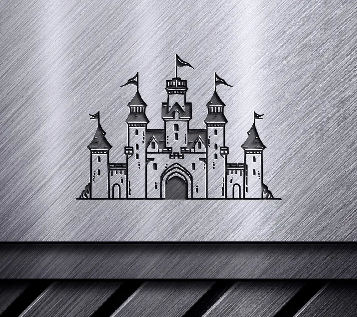  Castle Mini Truck Design SVG - Intricate Vector Emblem SVG