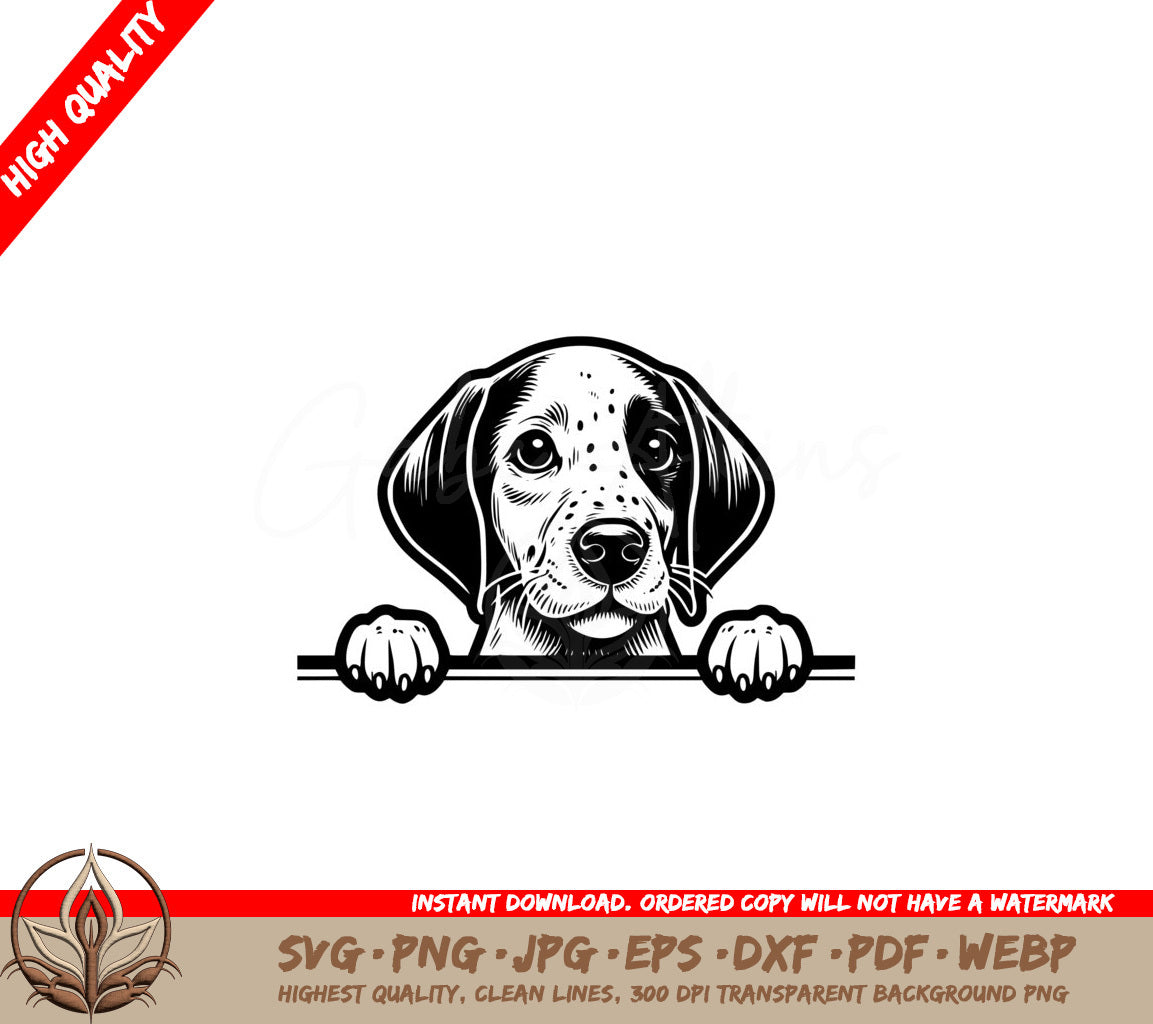 Pointer Peeking SVG Cut File  Downloadable Design in SVG PNG JPG AI PDF DXF EPS and WebP 
